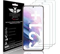 TECHGEAR 3 Pack Protecteur d'écran pour Samsung Galaxy S21 Plus [Screen Angel] [Lecture Empreinte Digitale] [Usage avec Coque] [Sans bulle] [Couvre écran en entier] Film TPU flexible transparent HD