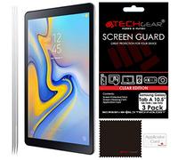 TECHGEAR [3 Pack] Protection d'Écran pour Galaxy Tab A 10.5, Film de Protection Écran Ultra Clair avec Chiffon et Carte d'Application Compatible pour Samsung Galaxy Tab A 10.5 Pouces (SM-T590)