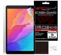 TECHGEAR 3 Pack Protection d'Écran pour Huawei MatePad T8, Film de Protection Écran Ultra Clair avec Chiffon et Carte d'Application Compatible avec Huawei MatePad T8