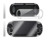 TECHGEAR [3 Pack] Protection d'Écran pour Sony PlayStation PS Vita, Film de Protection Avant & Arrière avec Chiffon de Nettoyage et Carte d'Application Compatible pour Sony PlayStation PS Vita
