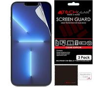TECHGEAR 3 Pack Protection Ecran Compatible avec iPhone 16e, iPhone 14, iPhone 13/13 Pro - Film de Protection Écran ULTRA CLAIR