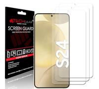 TECHGEAR 3 Pack Protection Ecran Compatible avec Samsung Galaxy S24 5G - Film de Protection Écran Ultra Clair avec Chiffon de Nettoyage & Carte d'Application …
