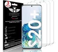 TECHGEAR 3 Pack Protection Ecran Galaxy S20 Plus [Screen Angel Édition] [Prise en charge des empreintes digitales à l'écran][Case Friendly] [Anti-bulle] [Film HD TPU, couverture d'écran complète]