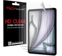 TECHGEAR 3 Pack Protection Ecran pour iPad Air 13 Pouces (M3 / M2) - Film de Protection Écran Ultra Clair avec Chiffon de Nettoyage & Carte d'Application pour iPad Air 13 2025/2024