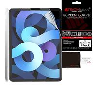 TECHGEAR 3 Pack Protection Ecran pour iPad Air 4 [10.9 pouces 4e génération] Film de Protection Écran ULTRA CLAIR avec Chiffon de Nettoyage & Carte d'Application pour iPad Air 4 2020 Dernier Modèle