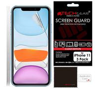 TECHGEAR [3 Pack] Protection Ecran pour iPhone 11 - Film de Protection Écran ULTRA CLAIR avec Chiffon de Nettoyage & Carte d'Application Compatible avec iPhone 11
