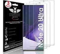 TECHGEAR 3 Pack Protection Ecran Samsung Note 20 Ultra [Screen Angel Édition] [Prise en charge des empreintes digitales à l'écran][Case Friendly][Anti-bulle] [Film HD TPU couverture d'écran complète]