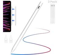 TECHGEAR 3 Pack Stylet pour iPad 2018-2023, Stylet pour iPad avec rejet de la Paume, sensibilité d'inclinaison, Fixation magnétique, pour iPad 6/7/8/9e génération, iPad Pro 12,9/11", iPad Air 3/4/5e