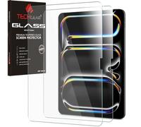 TECHGEAR 3 Pack Verre Trempé iPad Pro 13 Pouces 7eme génération 2024 Protecteur Écran [2.5D] [Dureté 9H] [Clair Crystal] [Anti Rayures] [sans Bulles] Verre Trempé iPad Pro 13 7eme génération