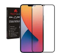 TECHGEAR 3D Verre Trempé iPhone 12, iPhone 12 Pro - Protecteur d'Écran en Verre Trempé avec Adhésif et Protection Plein Écran Compatible avec iPhone 12/12 Pro Adhesif Plein Écran