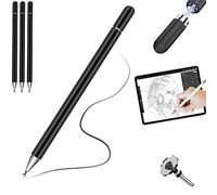 TECHGEAR 3X Stylet, Stylet Pointe Fine pour Écran Tactile Haute Sensibilité Disque Capacitif Universel iPad Crayon Compatible avec iPad 10.2/Mini/Pro/iPhone/Android/Smartphone/Samsung/Tablette