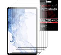 TECHGEAR 5 Pack Protection d'Écran pour Galaxy Tab S8 11,0 Pouces (SM-X700 / SM-X706), Film de Protection Écran Ultra Clair Compatible avec Samsung Galaxy Tab S8 2022