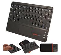 TECHGEAR Active Strike Pro Clavier AZERTY Bluetooth sans Fil avec Pavé Tactile Multifonctionnel Intégré pour Amazon Fire HD 8 2020, HD 8 Plus, HD 10, Fire 7, Toutes Les générations (+ Housse Clavier)