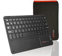 Techgear® [Active Strike Pro Series] fin sans fil Bluetooth anglais QWERTY clavier avec souris Touchpad pour Samsung Galaxy Tab A 24,6 cm SM-T550 Série Active Strike Pro noir