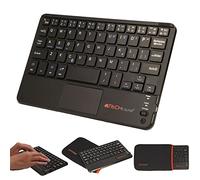 Techgear® [Active Strike Pro Series] fin sans fil Bluetooth anglais QWERTY clavier avec souris Touchpad pour Acer Iconia One 8 B1-820, B1-810 Active Strike Pro [Mini] noir