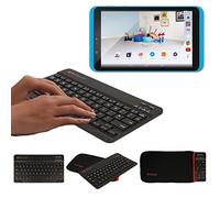 Techgear® [Active Strike (s)] fin UK clavier sans fil Bluetooth avec étui de transport Active Strike (M) noir