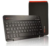 Techgear® [Active Strike (s)] fin UK clavier sans fil Bluetooth avec étui de transport Active Strike (M) noir