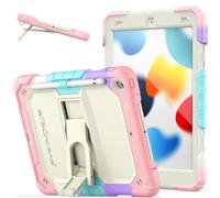 TECHGEAR ArmourSHIELD Coque pour Apple iPad 10,2" 2021/2020/2019 [9ème/8ème/7ème génération] Coque intégrale Robuste résistante aux Chocs avec Support Pliable, Protecteur d'écran et Porte-Crayon, étu