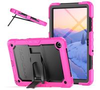 TECHGEAR ArmourShield Coque robuste pour Samsung Galaxy Tab A11 Plus/A11+ 11" (SM-X230 / SM-X236) - Coque de protection robuste antichoc, support intégré et protecteur d'écran - Adapté à l'école, rose