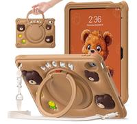 TECHGEAR BubblyToons Étui souple et robuste, doux et robuste, adapté aux enfants pour Apple iPad 10e et 11e génération, iPad 11" 2025/11" 2022 pour écoles maternelles - Étui souple et robuste, support