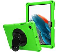 TECHGEAR Bumper Coque Compatible avec Samsung Galaxy Tab A8 2021 10.5 (SM-X200/X205) Coque de Protection Caoutchouc Résistante aux Chocs avec Bords et Coins Renforcés + Film de Protection, Vert