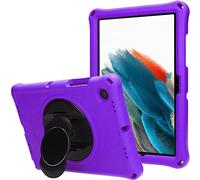 TECHGEAR Bumper Coque Compatible avec Samsung Galaxy Tab A8 2021 10.5 (SM-X200/X205) Coque de Protection Caoutchouc Résistante aux Chocs avec Bords et Coins Renforcés + Film de Protection, Violet