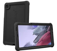 TECHGEAR Bumper Coque pour Samsung Galaxy Tab A7 Lite 2021 8.7" (SM-T220/SM-T225) Silicone Coque de Protection Caoutchouc Résistante aux Chocs avec Bords et Coins Renforcés + Film de Protection, Noir