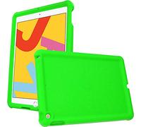 TECHGEAR Bumper Silicone Coque pour iPad 10.2 2021/2020/2019 [9ème 8ème 7ème génération] Coque de Protection Caoutchouc Résistante aux Chocs avec Bords et Coins Renforcés +Film de Protection - Vert