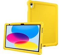 TECHGEAR Bumper Silicone Coque pour iPad 11 2025 (A16) iPad 10 2022 [11/10ème Génération] Coque de Protection Antichoc en Caoutchouc avec Bords et Coins renforcés et Protection d'écran - Jaune