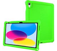 TECHGEAR Bumper Silicone Coque pour iPad 11 2025 (A16) iPad 10 2022 [11/10ème Génération] Coque de Protection Antichoc en Caoutchouc avec Bords et Coins renforcés et Protection d'écran - Vert