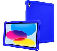 TECHGEAR Bumper Silicone Coque pour iPad 11 2025 (A16) iPad 10 2022 [11/10ème Génération] Coque de Protection Antichoc en Caoutchouc avec Bords et Coins renforcés et Protection d'écran - Bleu