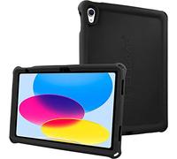 TECHGEAR Bumper Silicone Coque pour iPad 11 2025 (A16) iPad 10 2022 [11/10ème Génération] Coque de Protection Antichoc en Caoutchouc avec Bords et Coins renforcés et Protection d'écran - Noir