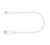 TECHGEAR Câble Chargeur/Transfert de Données USB C vers USB 3.1 (30cm) pour Appareils USB Type-C Compatible avec iPad Pro 12.9 ET iPad Pro 11 2021/2020/2018 [Blanc]