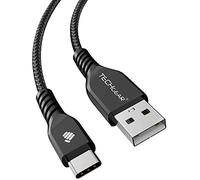 TECHGEAR Câble USB C, 1 mètre Tressé Résistant pour Appareils USB Type C, Samsung Note 20/10/Lite, S21 FE/Plus/Ultra S20 FE, S10, S9, S8, Samsung A12, A52 5G, A20e A41 A51 A71, A02s A03s, A22 5G, A21s