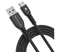 TECHGEAR Câble USB C, 2 mètre Tressé Résistant pour Appareils USB Type C, Samsung Note 20/10/Lite, S21 FE/Plus/Ultra S20 FE, S10, S9, S8, Samsung A12, A52 5G, A20e A41 A51 A71, A02s A03s, A22 5G, A21s