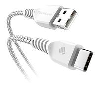 TECHGEAR Câble USB C, 30cm Tressé Résistant pour Appareils USB Type C, Samsung Note 20/10/Lite, S21 FE/Plus/Ultra S20 FE, S10, S9, S8, Samsung A12, A52 5G, A20e A41 A51 A71, A02s A03s, A22 5G, A21s