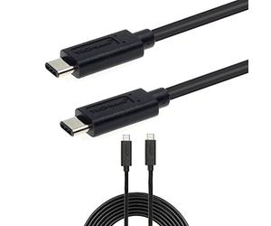 TECHGEAR Câble USB-C Extra Long 2 Mètres [Câble USB Type C vers USB Type C] - Appareils USB Type C Compatible pour MacBook, ChromeBook Pixel et Autres Appareils Compatibles [Noir] - 2m