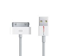 TECHGEAR Câble USB Chargeur et Synchronisation pour Apple iPod Nano, iPod Touch, iPod Classic, iPod Video & iPhone 3G 3Gs 4 4s & iPad 1 2 3 & autres avec Connecteurs 30 broches