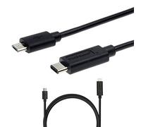 TECHGEAR Câble USB Type C vers Micro USB (1m) - pour Appareils USB Type C Incluant le Nouveau MacBook, ChromeBook Pixel, etc [Noir]