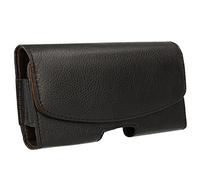 TECHGEAR [Capsule Étui] Pochette Ceinture Clip Boucle pour Samsung S22 Ultra, S21Ultra, S20 Ultra, Note 20 Ultra, Note 10 Plus, A22 5G, A03s, A12, A21s, A32 5G, A13, A71 et Plus [Faux Cuir Coque]