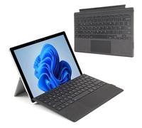 TECHGEAR Clavier Surface Pro pour Microsoft Surface Pro 3 4 5 6 7 7 7+, clavier fin sans fil Bluetooth, rétroéclairage 7 couleurs, pavé tactile multi-touch de précision, QWERTY