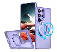 TECHGEAR Coque 3 en 1 pour Galaxy S25 Ultra avec support, magnétique, béquille et anneau de support, compatible avec MagSafe, coque hybride résistante [Fusion Armour] pour Samsung Galaxy S25 Ultra 5G