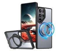TECHGEAR Coque 3 en 1 pour Galaxy S25 Ultra avec support, magnétique, béquille et anneau de support, compatible avec MagSafe, coque hybride résistante [Fusion Armour] pour Samsung Galaxy S25 Ultra 5G
