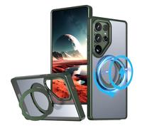 TECHGEAR Coque 3 en 1 pour Galaxy S25 Ultra avec support, magnétique, béquille et anneau de support, compatible avec MagSafe, coque hybride résistante [Fusion Armour] pour Samsung Galaxy S25 Ultra 5G