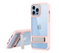 TECHGEAR Coque avec Support pour iPhone 14 Plus [Fusion Armour] Coque de Protection Robuste Hybride de Qualité Supérieure avec Dos Transparent, [Chargement sans Fil] pour iPhone 14