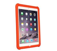 TECHGEAR Coque Bumper pour iPad Air 2 (iPad 6) Coque de Protection Caoutchouc Résistante aux Chocs avec Bords et Coins Renforcés + Film de Protection [Rouge] - Non Compatible iPad Air/Air 5
