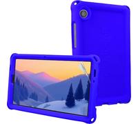TECHGEAR Coque Bumper pour Samsung Galaxy Tab A11 & Tab A9 8.7" (Série X130/X110), Housse Enfant en Silicone Souple Antichoc avec Prise en Main Facile, Protection Antidérapante & Film d’Écran - Bleu