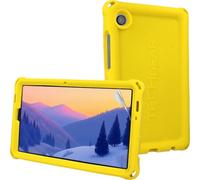 TECHGEAR Coque Bumper pour Samsung Galaxy Tab A11 & Tab A9 8.7" (Série X130/X110), Housse Enfant en Silicone Souple Antichoc avec Prise en Main Facile, Protection Antidérapante & Film d’Écran - Jaune