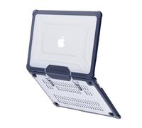 TECHGEAR Coque compatible avec MacBook Air 13 pouces 2020/2019/2018, coque de protection rigide à clipser avec béquille pour modèle A2337 (M1) / A2179 / A1932, transparente, résistante aux chocs - Ble