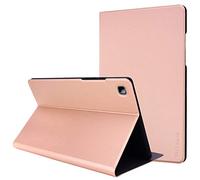 TECHGEAR Coque Compatible avec Samsung Galaxy Tab A7 10.4 2020 [T500/T505] Coque Ultra Fine avec Support et Veille/Réveil Fonction, Case Slim Smart en Cuir PU Coque Samsung Tab A7 2020, Rose Gold